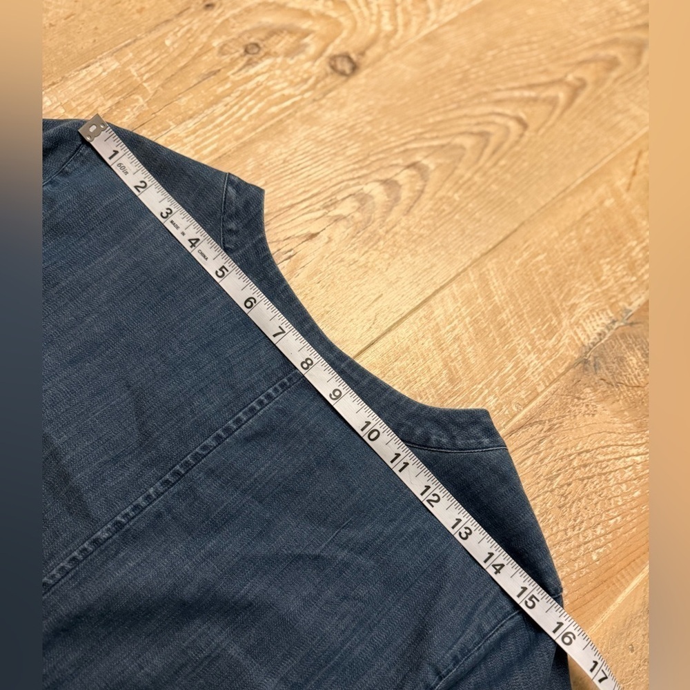 Lands’ End Dark Denim Chambray Tunic Dress Size 4 EUC - Picture 5 of 6